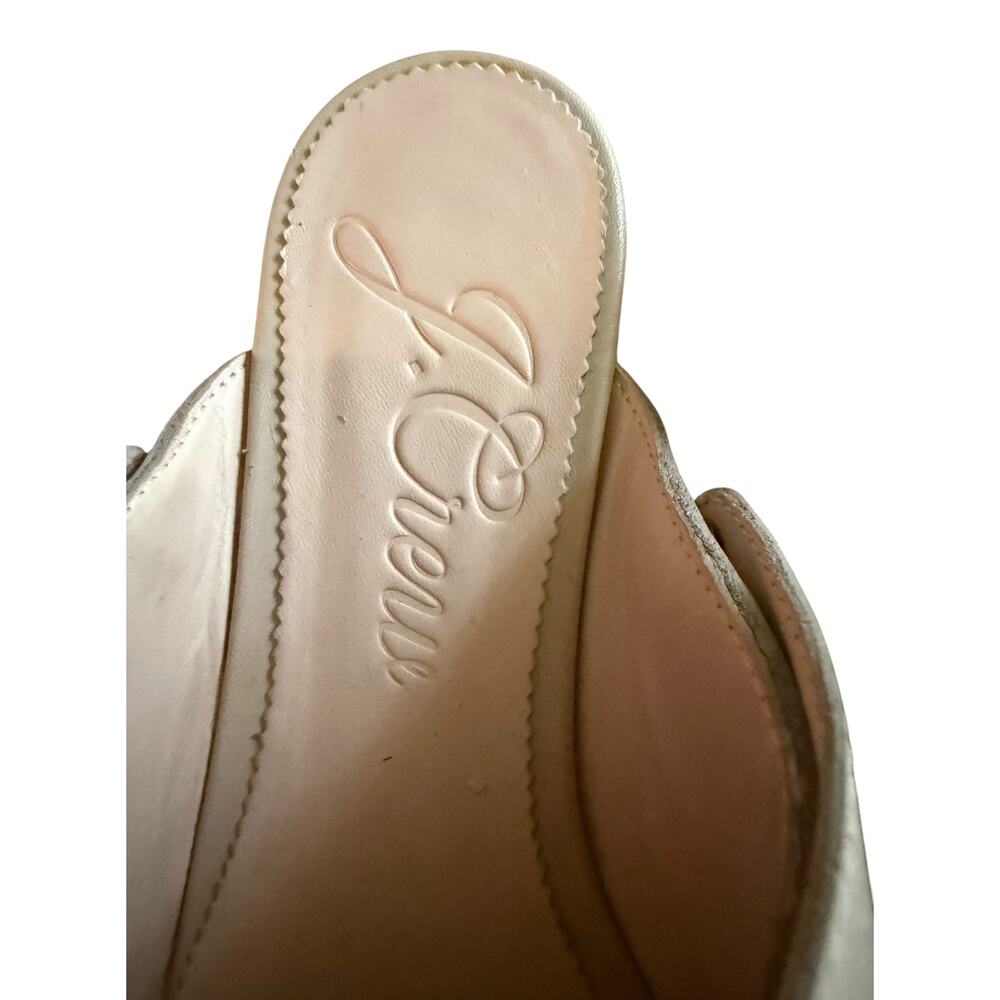 .J.Crew Blush Leather Platform Clogs - Size 8.5 - NWOT - Picture 3 of 9